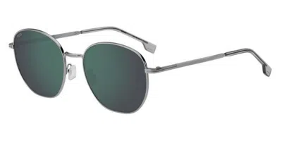 Hugo Boss Boss 1671/f/sk Asian Fit 6lb/mt Men's Sunglasses Silver Size 56