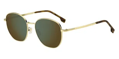 Hugo Boss Boss 1671/f/sk Asian Fit J5g/mt Men's Sunglasses Gold Size 56
