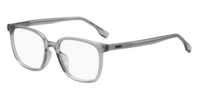 Hugo Boss Boss 1679/f Asian Fit Kb7 Men's Glasses Clear Size 53 - Free Lenses - Blue Light Block Available In Gray