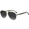 Hugo Boss Boss 1747 Sunglasses Gold In Black