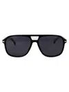 Hugo Boss Boss Green Horn Acetate Sunglasses In Black