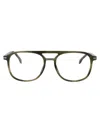 Hugo Boss Boss Green Horn Acetate Glasses In Green