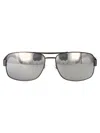 Hugo Boss Boss Matte Dark Ruthenium Stainless Steel Sunglasses In Neutral