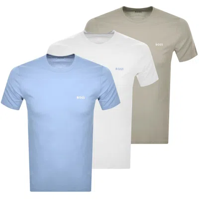 Hugo Boss Boss 3 Pack Crew Neck T Shirts In Multi