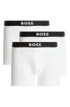 Hugo Boss Boss 3-pack One Stretch Cotton Boxer Briefs In White