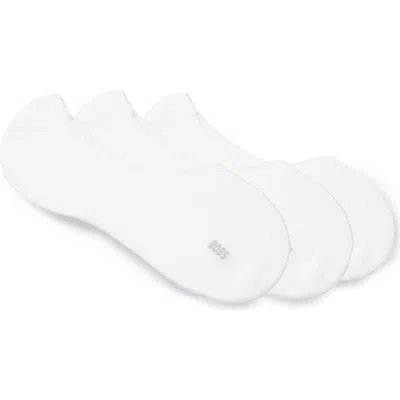 Hugo Boss Boss 3-pack Logo No-show Socks In White