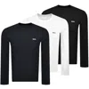 Hugo Boss Boss 3 Pack Long Sleeve T Shirts In Multi