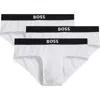 Hugo Boss Boss 3-pack One Stretch Cotton Briefs In White