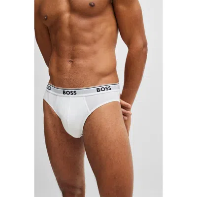 Hugo Boss Boss 3-pack Power Stretch Cotton Briefs In White
