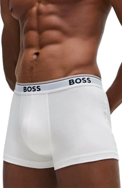 HUGO BOSS BOSS 3-PACK POWER STRETCH COTTON TRUNKS