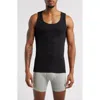 Hugo Boss Three-pack Of Cotton Tank Tops With Embroidered Logos In Black