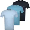 Hugo Boss Boss 3 Pack T Shirts Blue In Multi