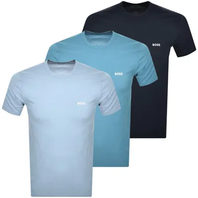 Hugo Boss Boss 3 Pack T Shirts Blue In Multi
