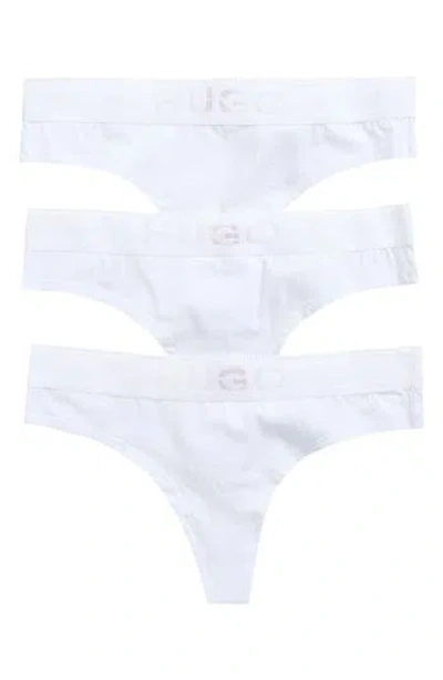Hugo Boss Boss 3-pack Thongs In White