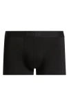 Hugo Boss Boss 3-pack Cotton Microfiber Trunks In Black