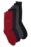 Hugo Boss Boss 4-pack Assorted Crew Socks Gift Box In Multi