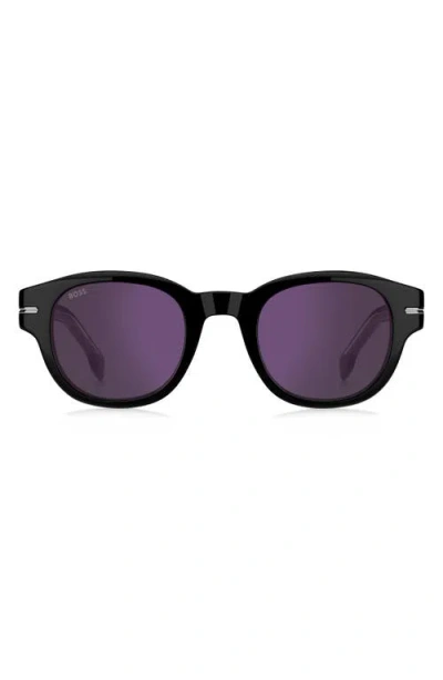 Hugo Boss Boss 48mm Gradient Small Rectangular Sunglasses