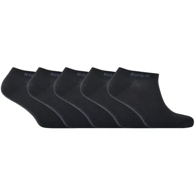 Hugo Boss Boss 5 Pack Ankle Socks Navy In Blue