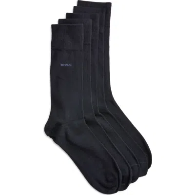 Hugo Boss Boss 5-pack Crew Socks In Blue