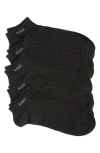 Hugo Boss Boss 5-pack Logo Ankle Socks In Black
