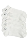 Hugo Boss Boss 5-pack Logo Ankle Socks In White