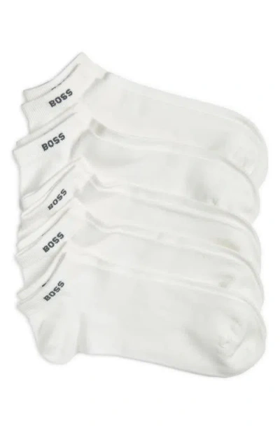 Hugo Boss Boss 5-pack Logo Ankle Socks In White