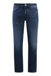 Hugo Boss Slim-fit Jeans In Blue Mechanical-stretch Denim In Blue