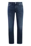 Hugo Boss Slim-fit Jeans In Blue Mechanical-stretch Denim In Blue