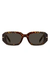 Hugo Boss Boss 50mm Rectangular Sunglasses In Brown