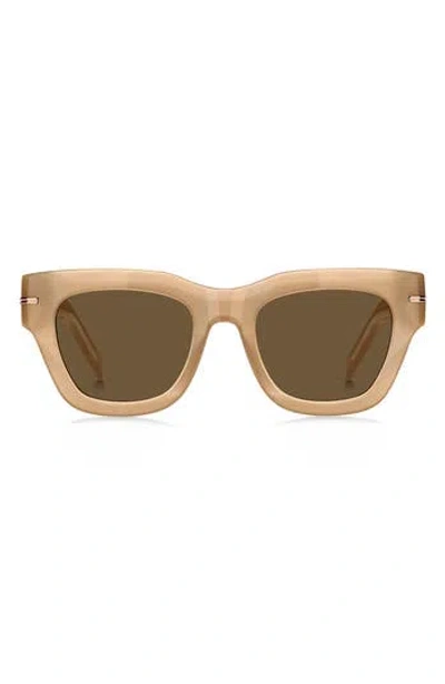 Hugo Boss Boss 51mm Square Sunglasses In Sand