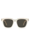 Hugo Boss Boss 52mm Rectangular Sunglasses In White