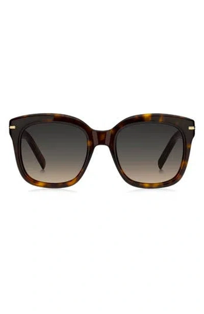 Hugo Boss Boss 53mm Gradient Square Sunglasses In Brown