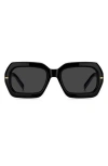 Hugo Boss Boss 54mm Rectangular Sunglasses