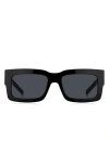 Hugo Boss Boss 54mm Rectangular Sunglasses In Black