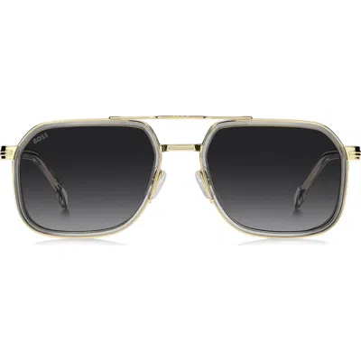 Hugo Boss Boss 55mm Rectangular Sunglasses