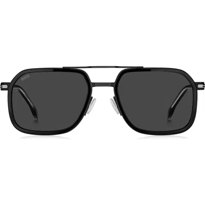 Hugo Boss Boss 55mm Rectangular Sunglasses