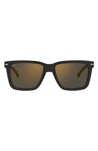 Hugo Boss Boss 55mm Square Sunglasses In Black
