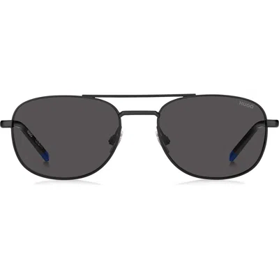 Hugo Boss Boss 56mm Navigator Sunglasses In Gray