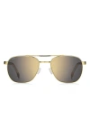 Hugo Boss Boss 56mm Rectangular Sunglasses