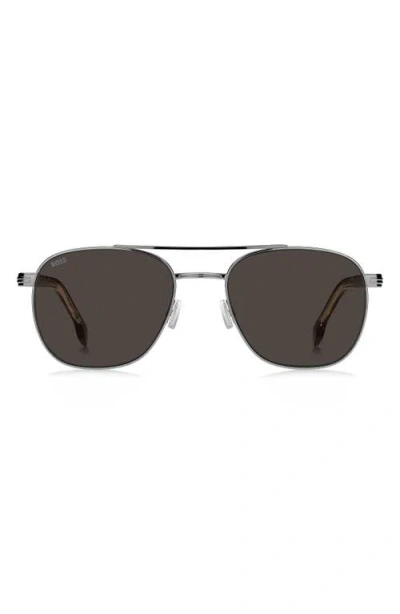 Hugo Boss Boss 56mm Rectangular Sunglasses