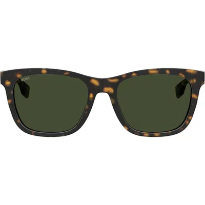 Hugo Boss Boss 56mm Rectangular Sunglasses In Havana