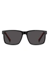 Hugo Boss Hugo 55mm Rectangular Sunglasses In Gold