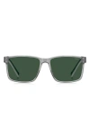 Hugo Boss Boss 57mm Navigator Sunglasses In Green