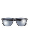 Hugo Boss Boss 57mm Rectangle Sunglasses In Matte Black Grey