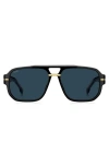 Hugo Boss Boss 57mm Rectangular Sunglasses