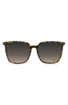 Hugo Boss Boss 57mm Rectangular Sunglasses In Havana Yellow