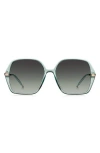Hugo Boss Boss 57mm Square Sunglasses In Green