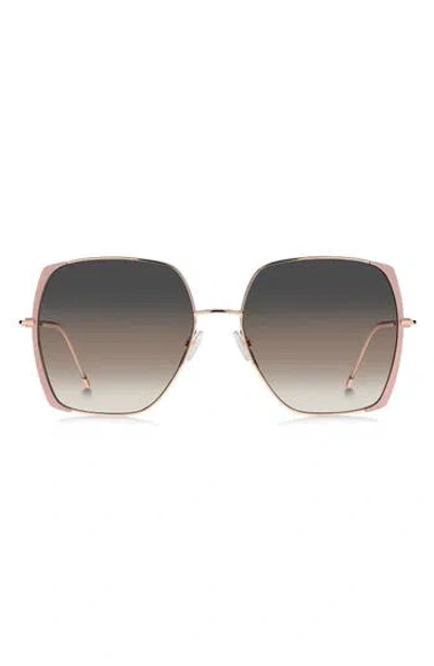 Hugo Boss Boss 58mm Gradient Square Sunglasses In Gold
