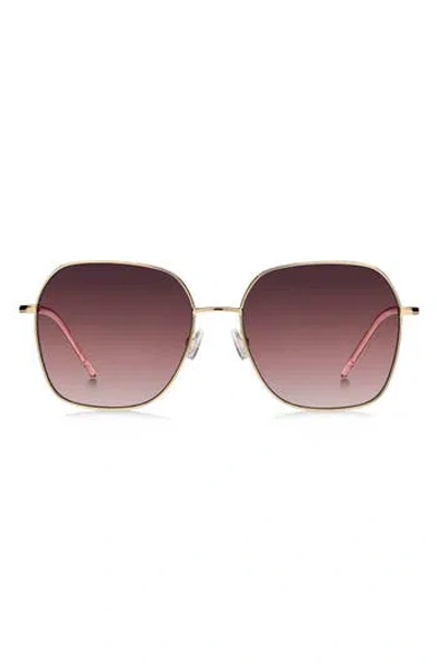 Hugo Boss Boss 58mm Gradient Square Sunglasses In Neutral