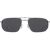 Hugo Boss Boss 59mm Rectangular Sunglasses In Matte Ruthen